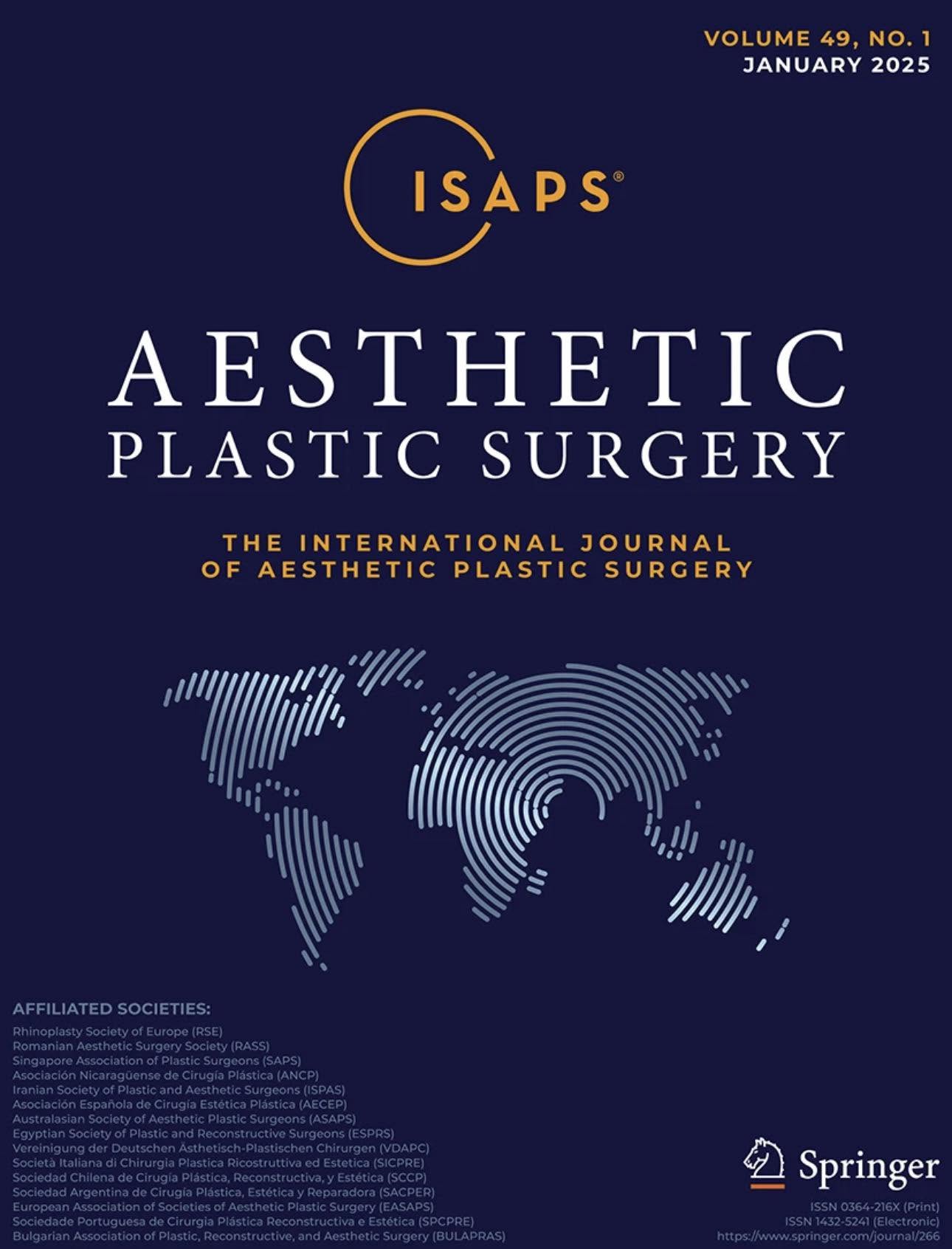 Aesthetic Plastic Surgery 期刊封面