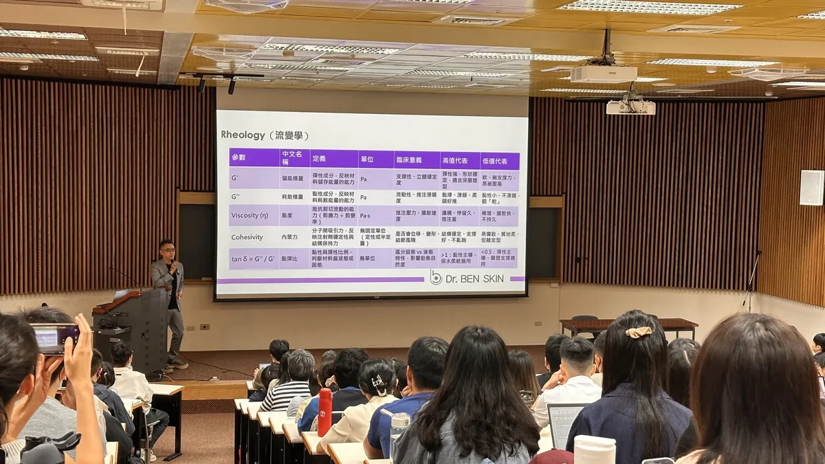 進階皮膚外科訓練課程現場討論流變學