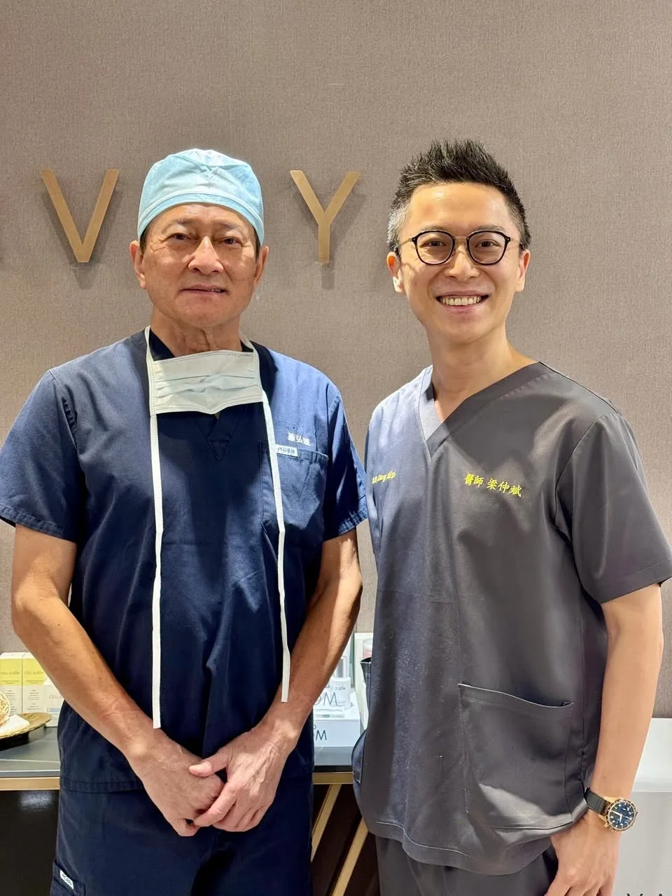 Dr. Ben 拜訪蕭弘道院長中下臉暨頸部拉皮手術教育合影